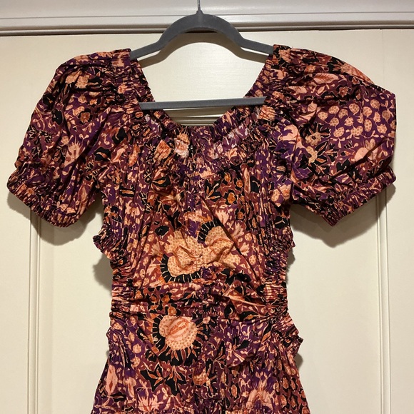 ❤️‍🔥CLEARANCE ❤️‍🔥 NWOT Ulla Johnson Floral Cotton Midi Dress, Size US 6 - Picture 2 of 8